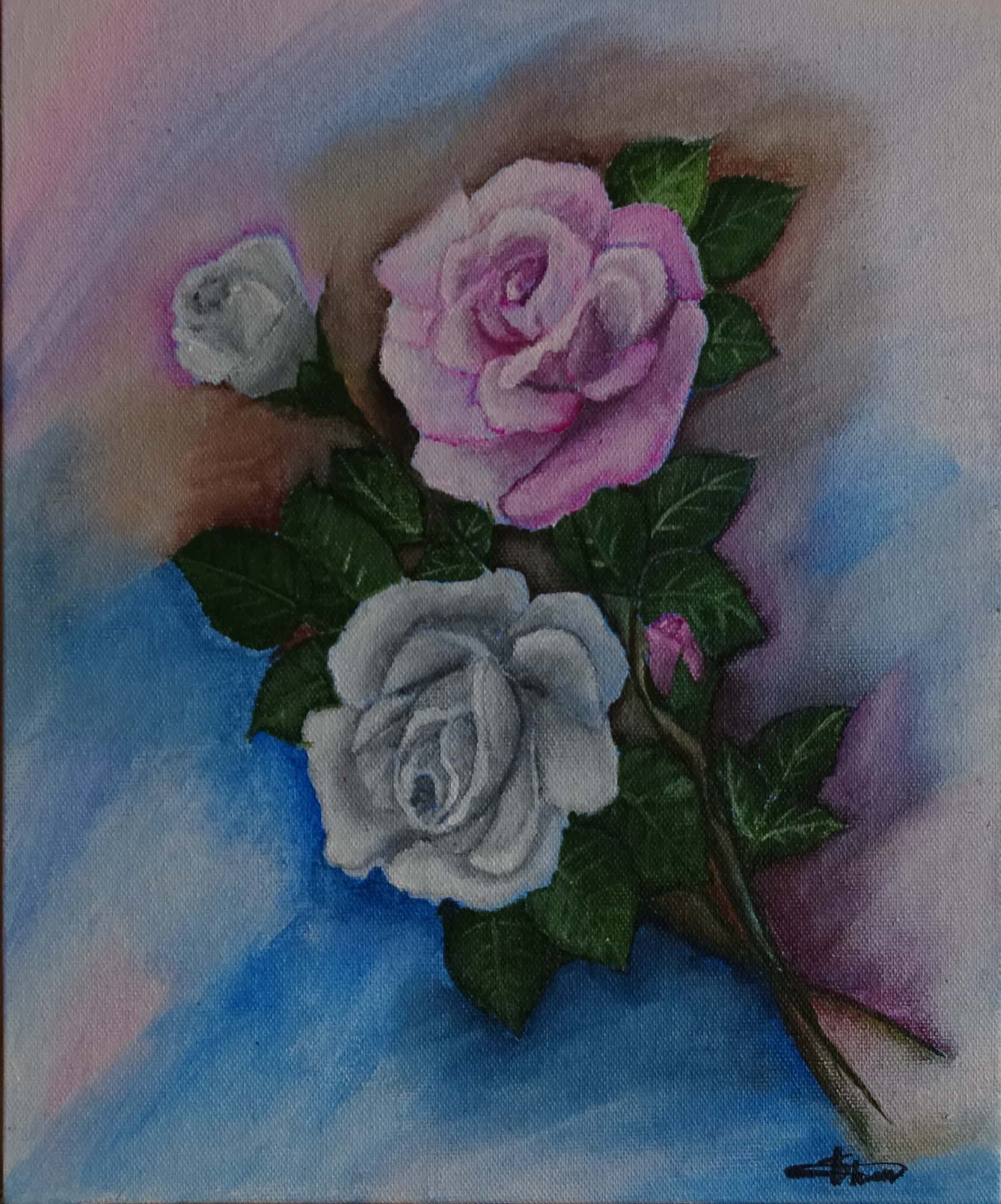 Haze art studio vintage flower painting Haze Art Studio https://hazeartstudio.com/