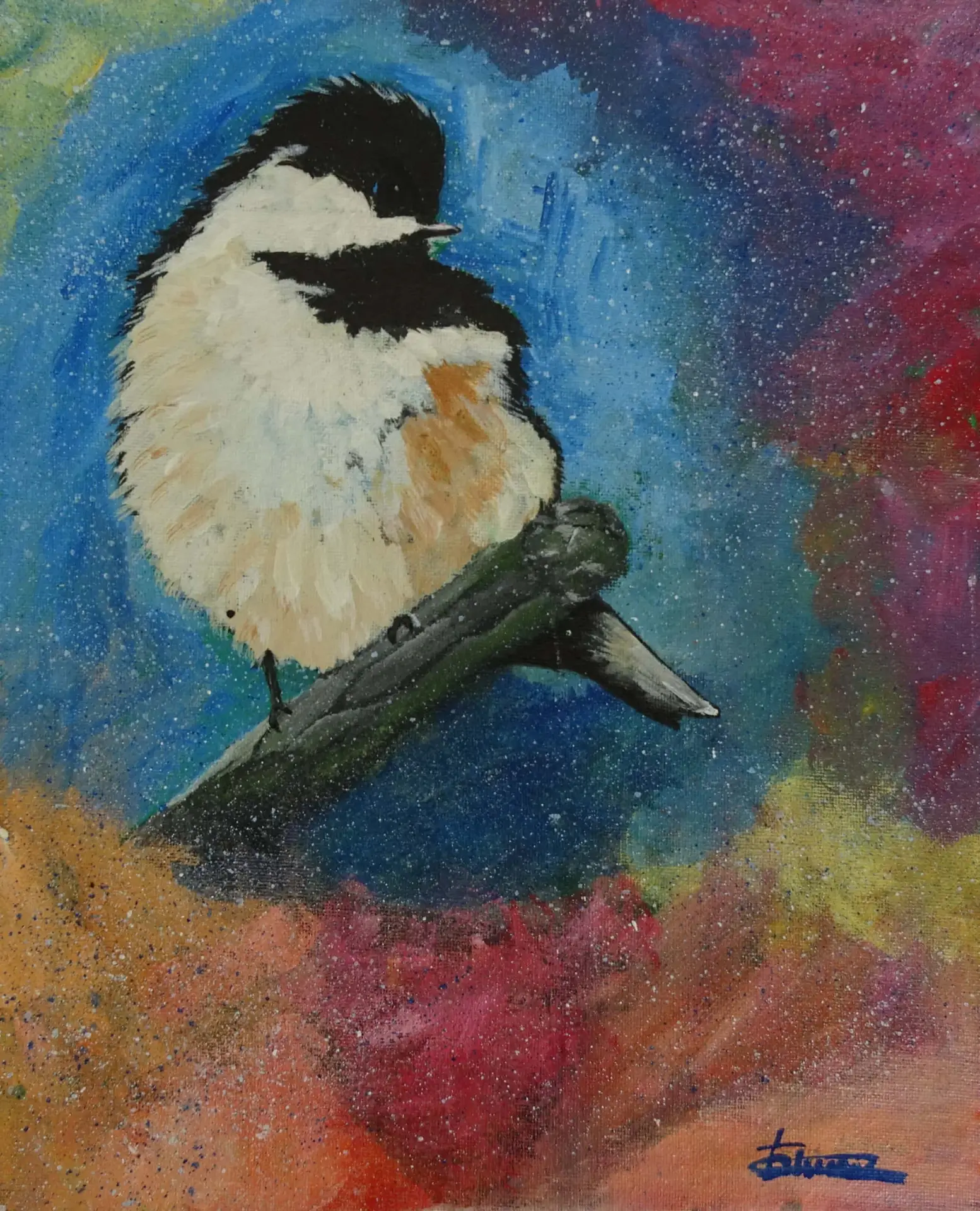 Haze art studio Abstract bird painting Haze Art Studio https://hazeartstudio.com/