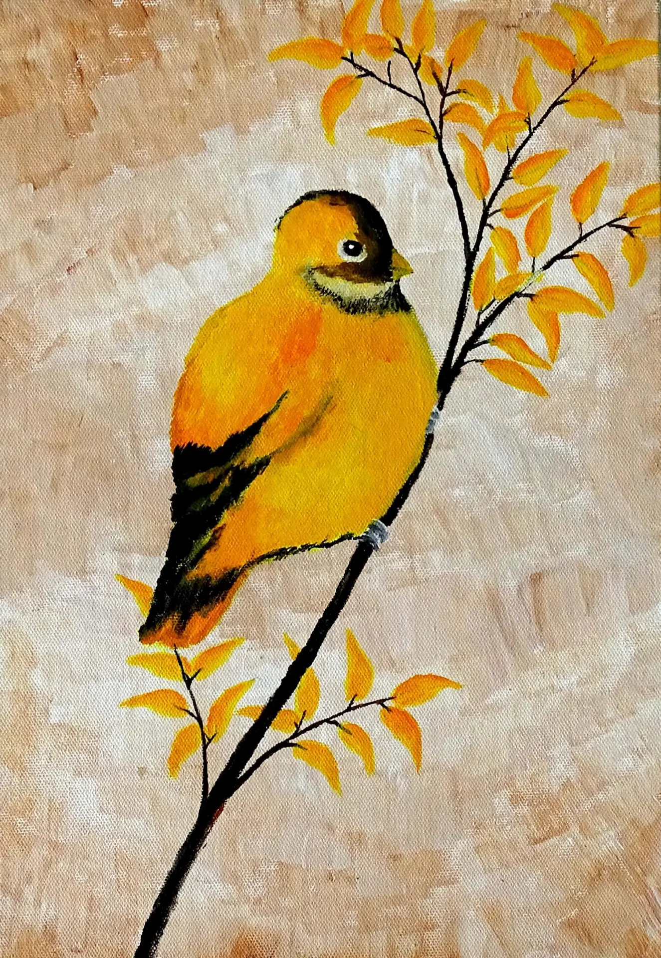 Haze art studio Bird Painting https://hazeartstudio.com/ Flower painting